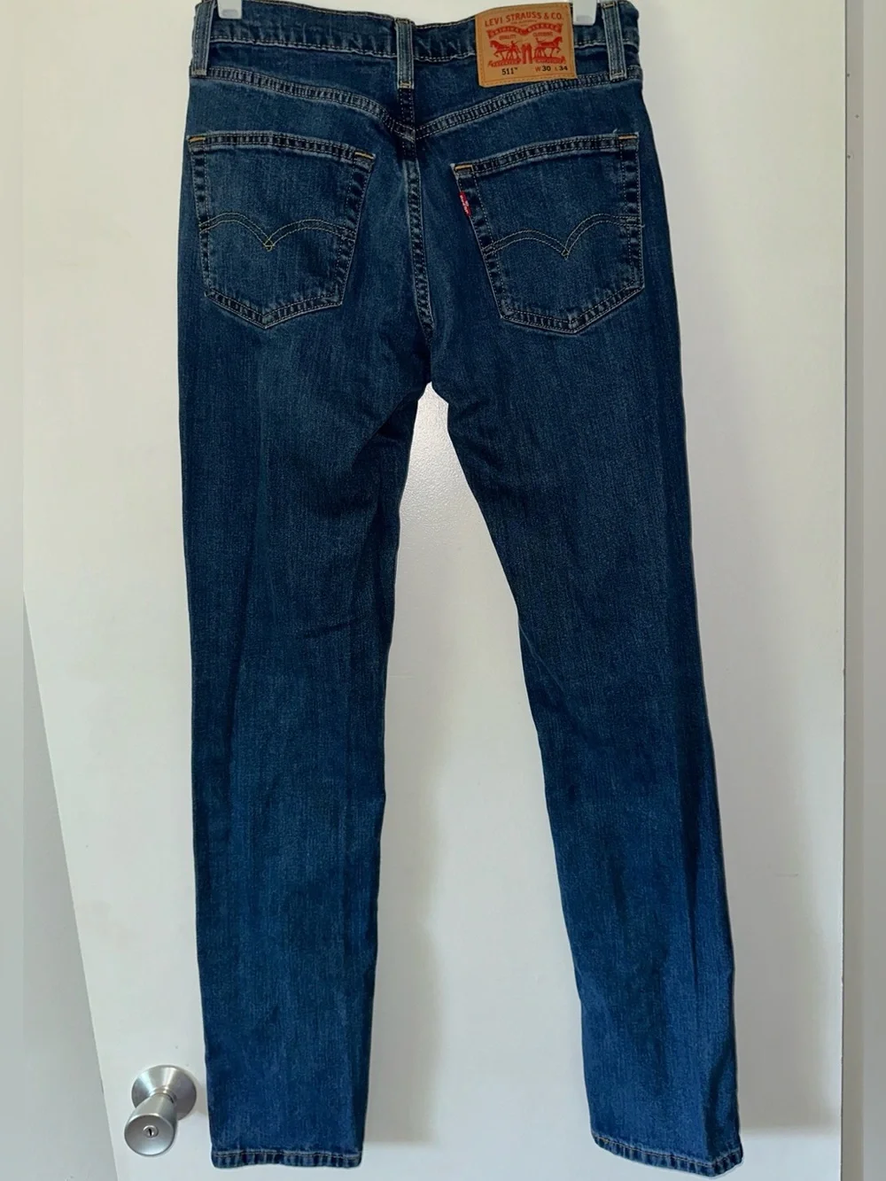 Levi's Men's Deep Blue Slim Straight Jeans